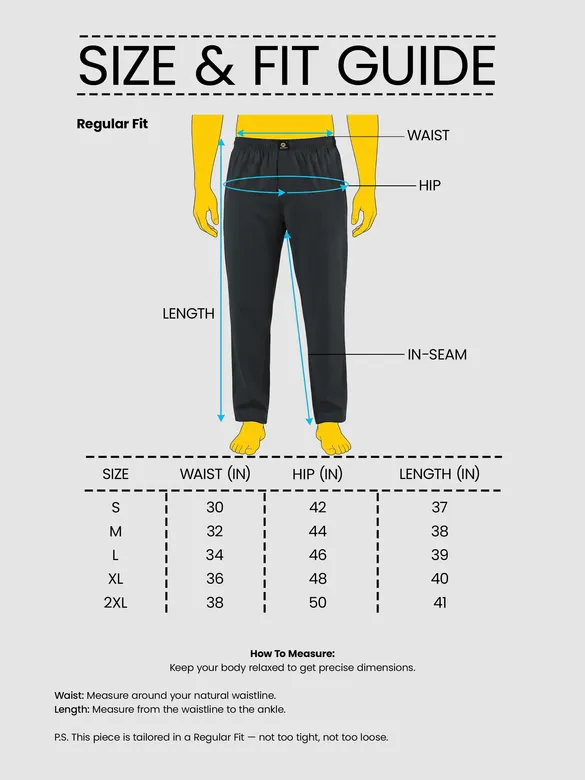 Dark Grey Regular-fit Pajamas